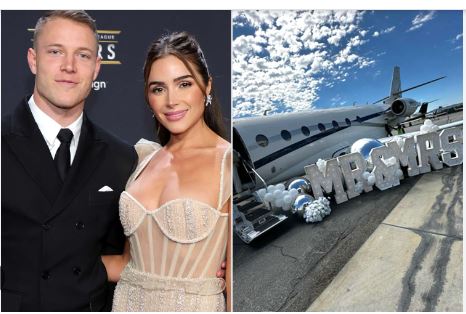 Breaking: 49ers player CMC weds Olivia Culpo in a ceremony held in Rhode Island.